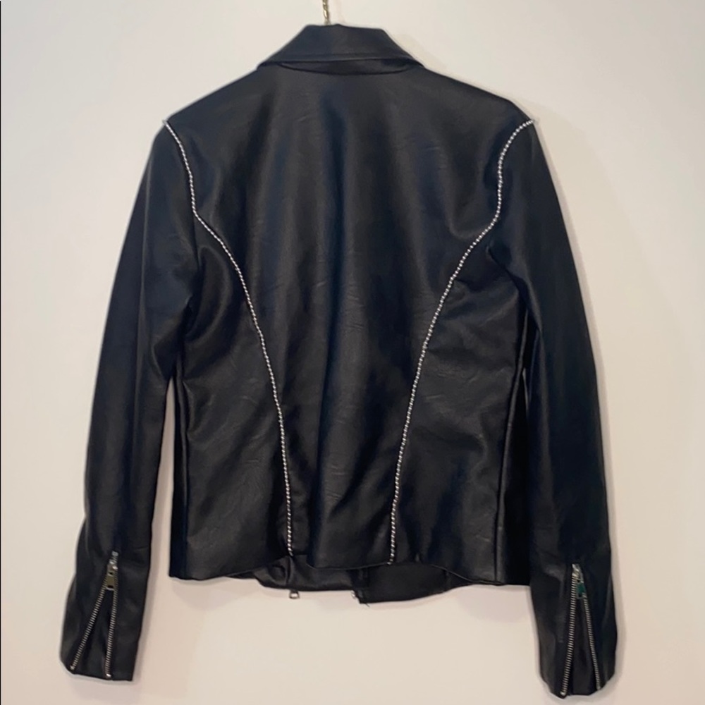 BACCINI FAUX LEATHER JACKET size S NWT - Picture 11 of 15